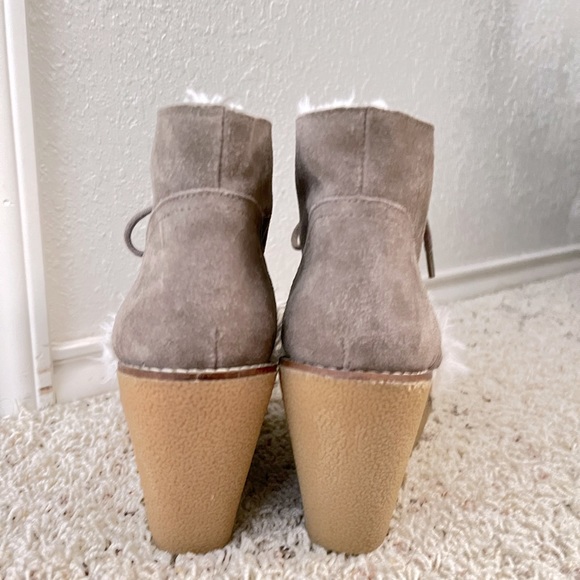 GAP Ankle Booties Suede Faux Fur - Picture 3 of 5
